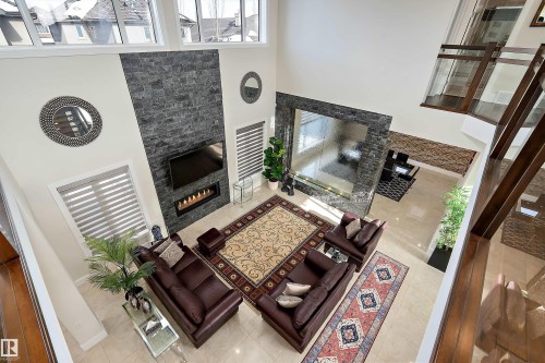 3644 Westcliff Way Sw, Edmonton, AB - Indoor With Fireplace