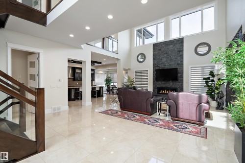 3644 Westcliff Way Sw, Edmonton, AB - Indoor With Fireplace