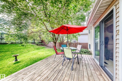 Enjoy your Morning Coffee watching the Sunrise on the Deck overlooking the Private Fenced Yard - 350 Pearson Crescent Nw, Edmonton, AB - Outdoor With Deck Patio Veranda With Exterior