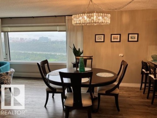 #1501 10011 123 St Nw, Edmonton, AB - Indoor Photo Showing Dining Room