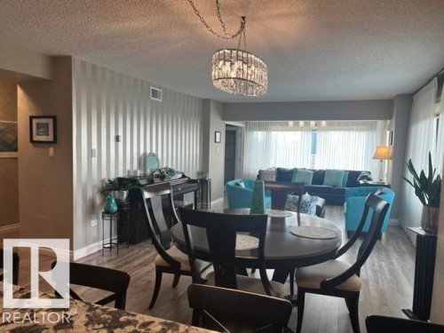 #1501 10011 123 St Nw, Edmonton, AB - Indoor Photo Showing Dining Room