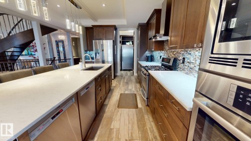 4810 Donsdale Drive Nw, Edmonton, AB - Indoor Photo Showing Kitchen With Upgraded Kitchen