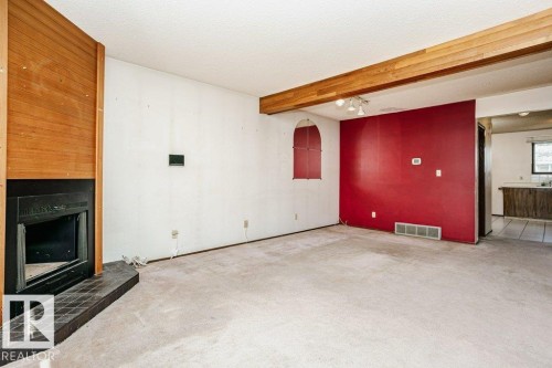 3520 42 Avenue Nw, Edmonton, AB - Indoor With Fireplace