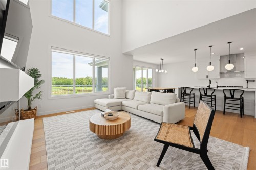 3415 Chickadee Drive Nw, Edmonton, AB - Indoor Photo Showing Living Room