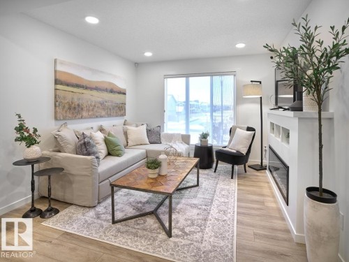 2714 Alces Way Sw, Edmonton, AB - Indoor Photo Showing Living Room