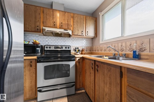 14531 31A Street Nw, Edmonton, AB - Indoor Photo Showing Kitchen With Double Sink