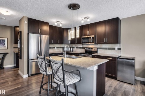 5033 Andison Close Sw, Edmonton, AB - Indoor Photo Showing Kitchen With Double Sink With Upgraded Kitchen