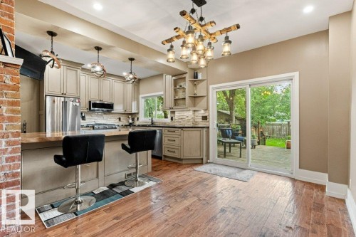 10547 126 Street Nw, Edmonton, AB - Indoor Photo Showing Kitchen With Upgraded Kitchen