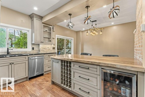 10547 126 Street Nw, Edmonton, AB - Indoor Photo Showing Kitchen With Upgraded Kitchen