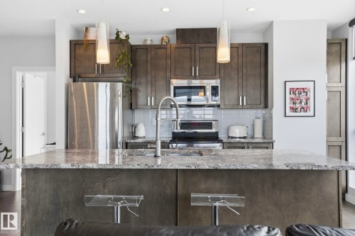 #1307 10238 103 St Nw, Edmonton, AB - Indoor Photo Showing Kitchen With Upgraded Kitchen
