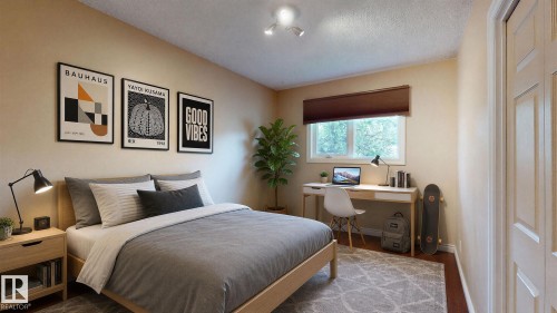 2nd bedroom on main floor - 11031 152 Street Nw, Edmonton, AB - Indoor Photo Showing Bedroom