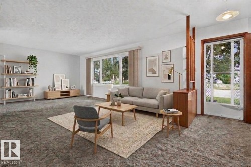 4132 113 Street Nw, Edmonton, AB - Indoor Photo Showing Living Room
