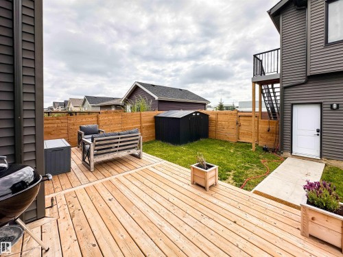 356 Jensen Lakes Boulevard, St. Albert, AB - Outdoor With Deck Patio Veranda With Exterior