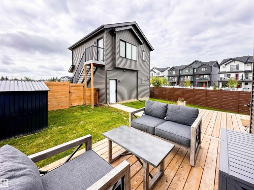 356 Jensen Lakes Boulevard, St. Albert, AB - Outdoor With Deck Patio Veranda With Exterior