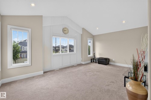 Vaulted ceiling with recessed lighting - 7014 Chivers Loop Sw, Edmonton, AB 