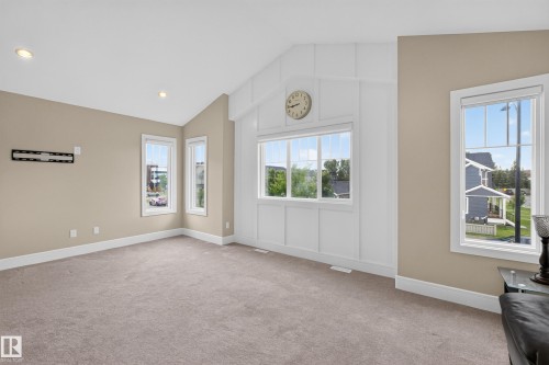 Vaulted ceiling with recessed lighting - 7014 Chivers Loop Sw, Edmonton, AB 