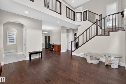 Hardwood flooring throughout the main level - 7014 Chivers Loop Sw, Edmonton, AB 