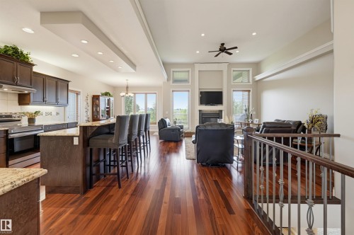 49 Danfield Place, Spruce Grove, AB - Indoor Photo Showing Kitchen With Upgraded Kitchen