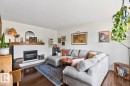 392 Lee Ridge Road Nw, Edmonton, AB  - Indoor Photo Showing Living Room With Fireplace 