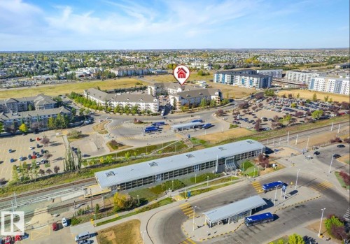 Aerial perspective of property and surrounding urban landscape - #1418 330 Clareview Station Dr Nw, Edmonton, AB - Outdoor With View
