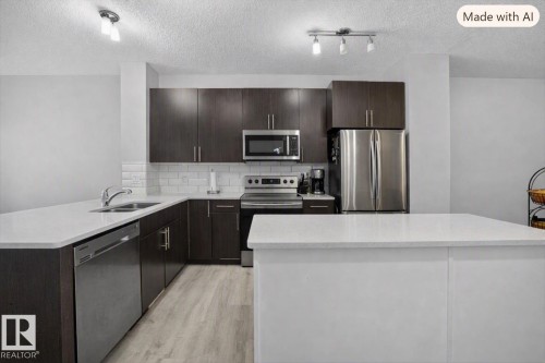 2619 Chokecherry Lane Sw, Edmonton, AB - Indoor Photo Showing Kitchen With Double Sink With Upgraded Kitchen