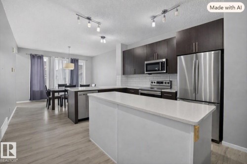 2619 Chokecherry Lane Sw, Edmonton, AB - Indoor Photo Showing Kitchen With Upgraded Kitchen