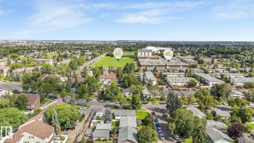 Expansive urban landscape featuring residential properties and institutional buildings - 16428 88 Avenue Nw, Edmonton, AB - Outdoor With View