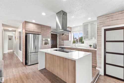 7407 187 Street Nw, Edmonton, AB - Indoor Photo Showing Kitchen With Upgraded Kitchen