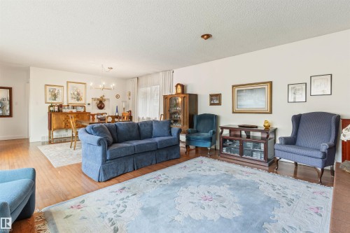 7 Quesnell Crescent Nw, Edmonton, AB - Indoor Photo Showing Living Room
