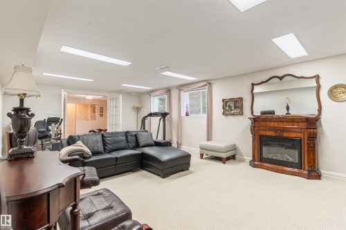 7 Quesnell Crescent Nw, Edmonton, AB - Indoor With Fireplace