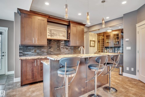 4510 Wingfield Bay Nw, Edmonton, AB - Indoor Photo Showing Kitchen With Upgraded Kitchen