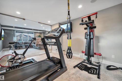 4510 Wingfield Bay Nw, Edmonton, AB - Indoor Photo Showing Gym Room