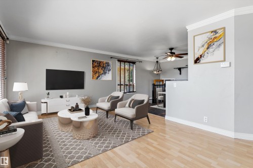 8936 154 Street Nw, Edmonton, AB - Indoor Photo Showing Living Room