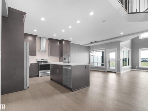 20715 27 Avenue Nw, Edmonton, AB - Indoor Photo Showing Kitchen With Upgraded Kitchen