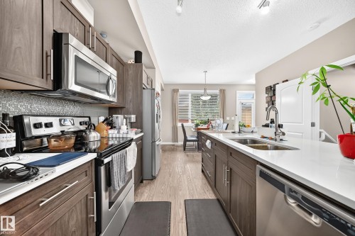 6136 Rosenthal Way Nw, Edmonton, AB - Indoor Photo Showing Kitchen With Double Sink With Upgraded Kitchen