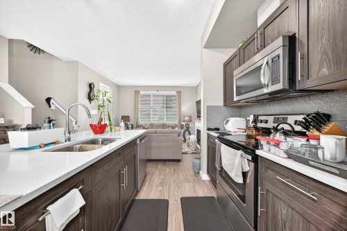 6136 Rosenthal Way Nw, Edmonton, AB - Indoor Photo Showing Kitchen With Double Sink With Upgraded Kitchen