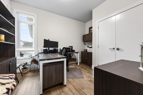 second bedroom/office on main floor - 91 Harvest Crescent, Ardrossan, AB - Indoor Photo Showing Office