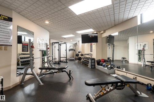 #508 10045 117 St Nw, Edmonton, AB - Indoor Photo Showing Gym Room