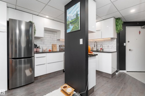 #508 10045 117 St Nw, Edmonton, AB - Indoor Photo Showing Kitchen