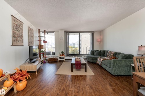 #508 10045 117 St Nw, Edmonton, AB - Indoor Photo Showing Living Room