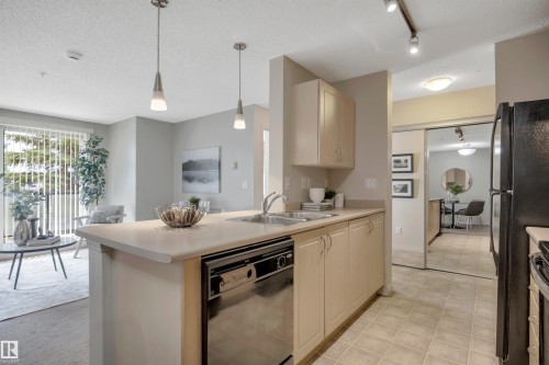 #205 13907 136 St Nw, Edmonton, AB - Indoor Photo Showing Kitchen With Double Sink