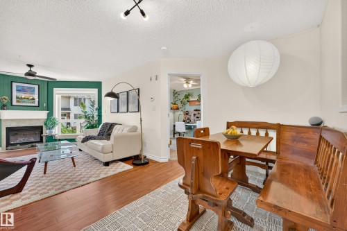 #206 7839 96 St Nw, Edmonton, AB - Indoor With Fireplace