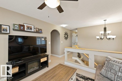 15 Napoleon Crescent, St. Albert, AB - Indoor Photo Showing Other Room With Fireplace