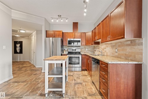 #904 10319 111 St Nw, Edmonton, AB - Indoor Photo Showing Kitchen With Double Sink