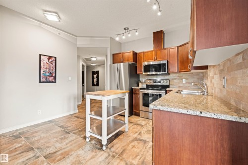 #904 10319 111 St Nw, Edmonton, AB - Indoor Photo Showing Kitchen With Double Sink