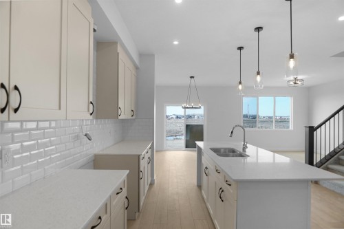 2204 194 Street Nw, Edmonton, AB - Indoor Photo Showing Kitchen With Double Sink With Upgraded Kitchen