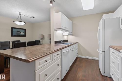 #101 911 Rabbit Hill Rd Nw, Edmonton, AB - Indoor Photo Showing Kitchen With Double Sink