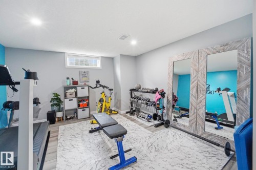 10528 45 Street Nw, Edmonton, AB - Indoor Photo Showing Gym Room