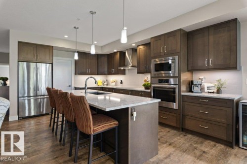 #741 200 Bellerose Dr, St. Albert, AB - Indoor Photo Showing Kitchen With Upgraded Kitchen