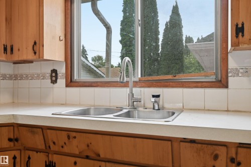 9251 91 Street Nw, Edmonton, AB - Indoor Photo Showing Kitchen With Double Sink